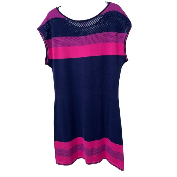 Lilly Pulitzer Kinley Womens Navy & Pink Stripe Knit Dress Size XL - Picture 3 of 7
